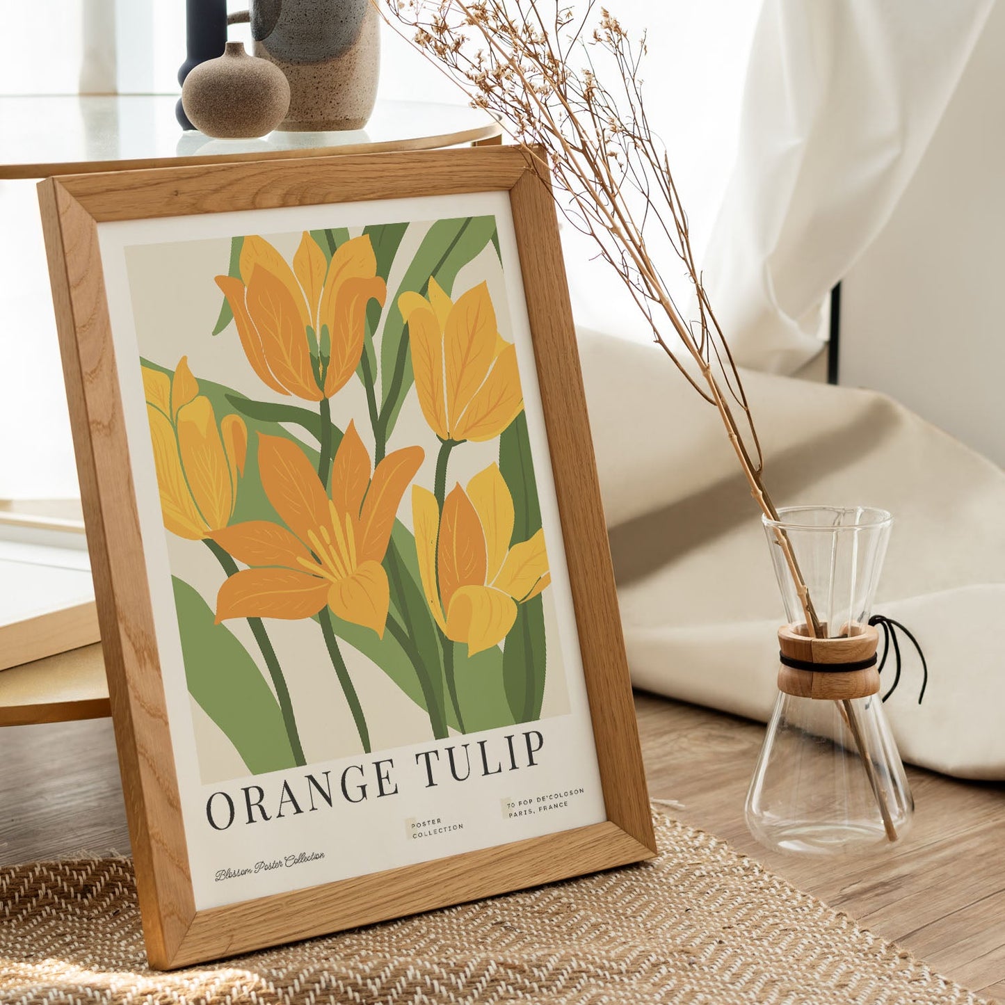 Orange Tulip-Artwork-Nacnic-Nacnic Estudio SL