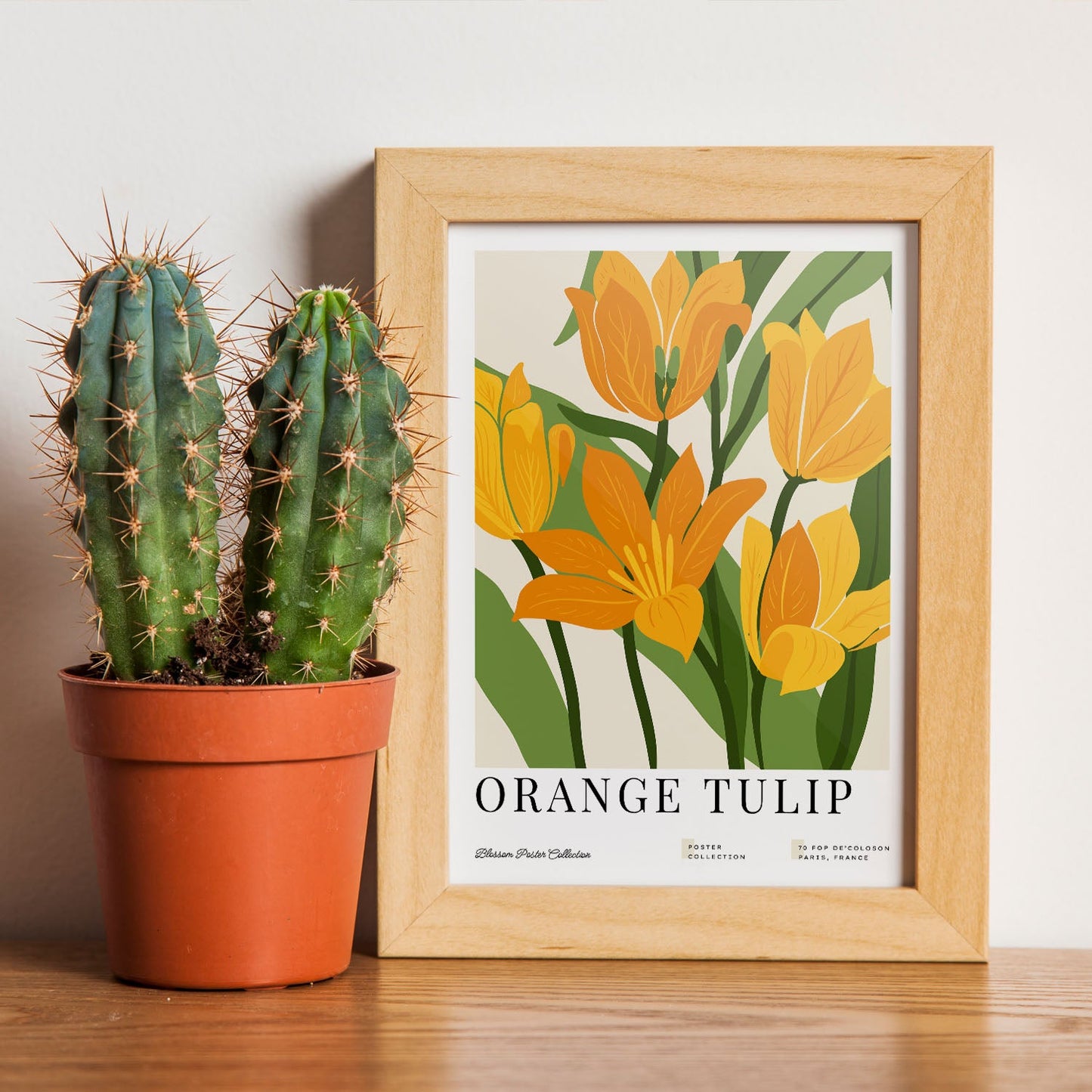 Orange Tulip-Artwork-Nacnic-Nacnic Estudio SL