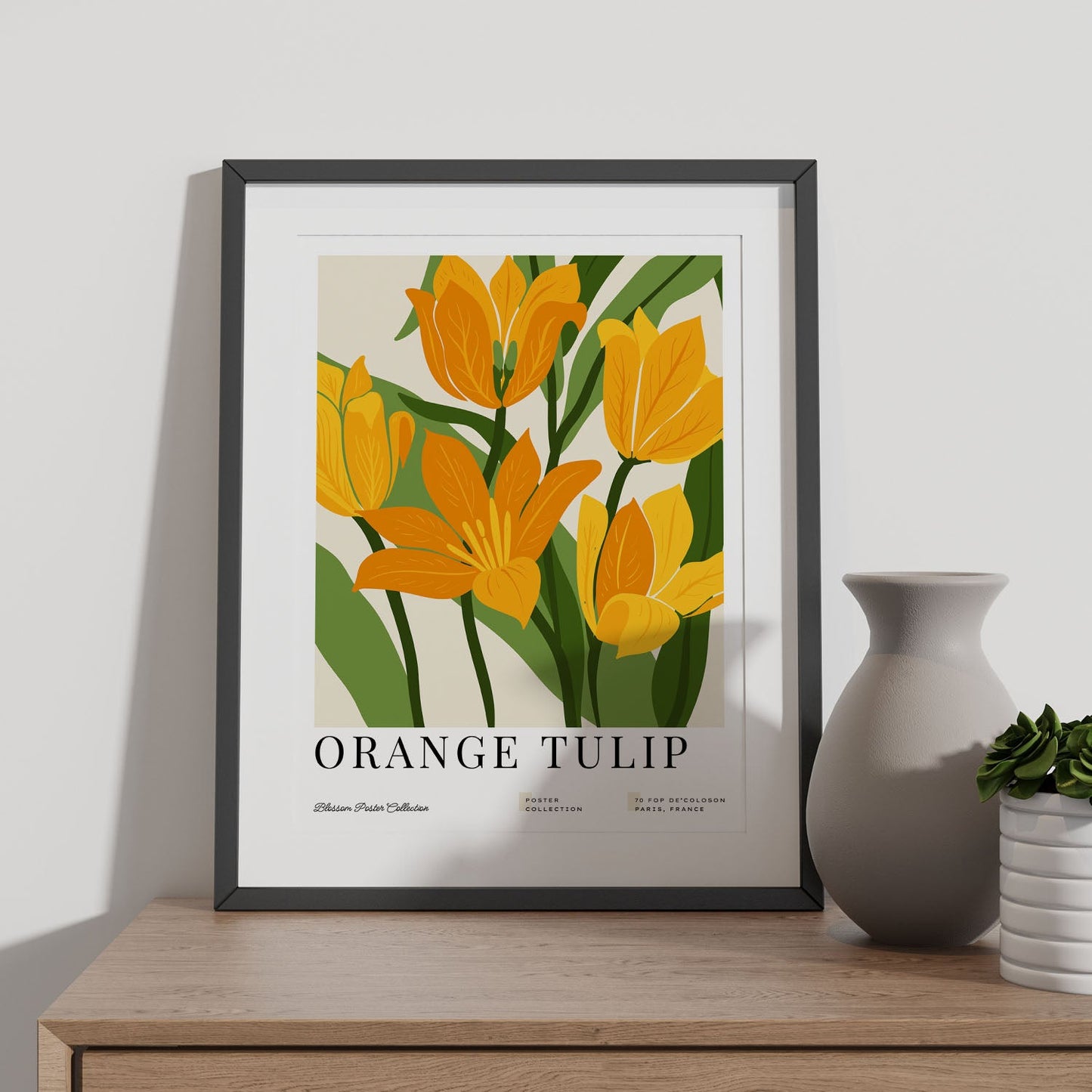 Orange Tulip-Artwork-Nacnic-Nacnic Estudio SL
