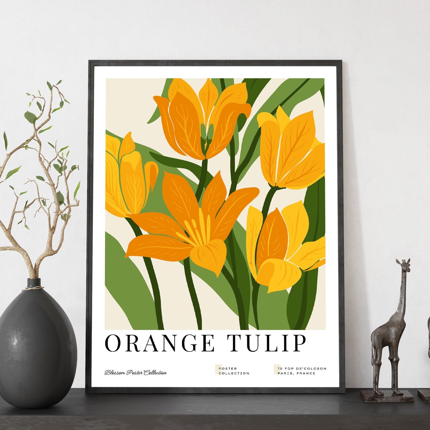 Orange Tulip-Artwork-Nacnic-Nacnic Estudio SL
