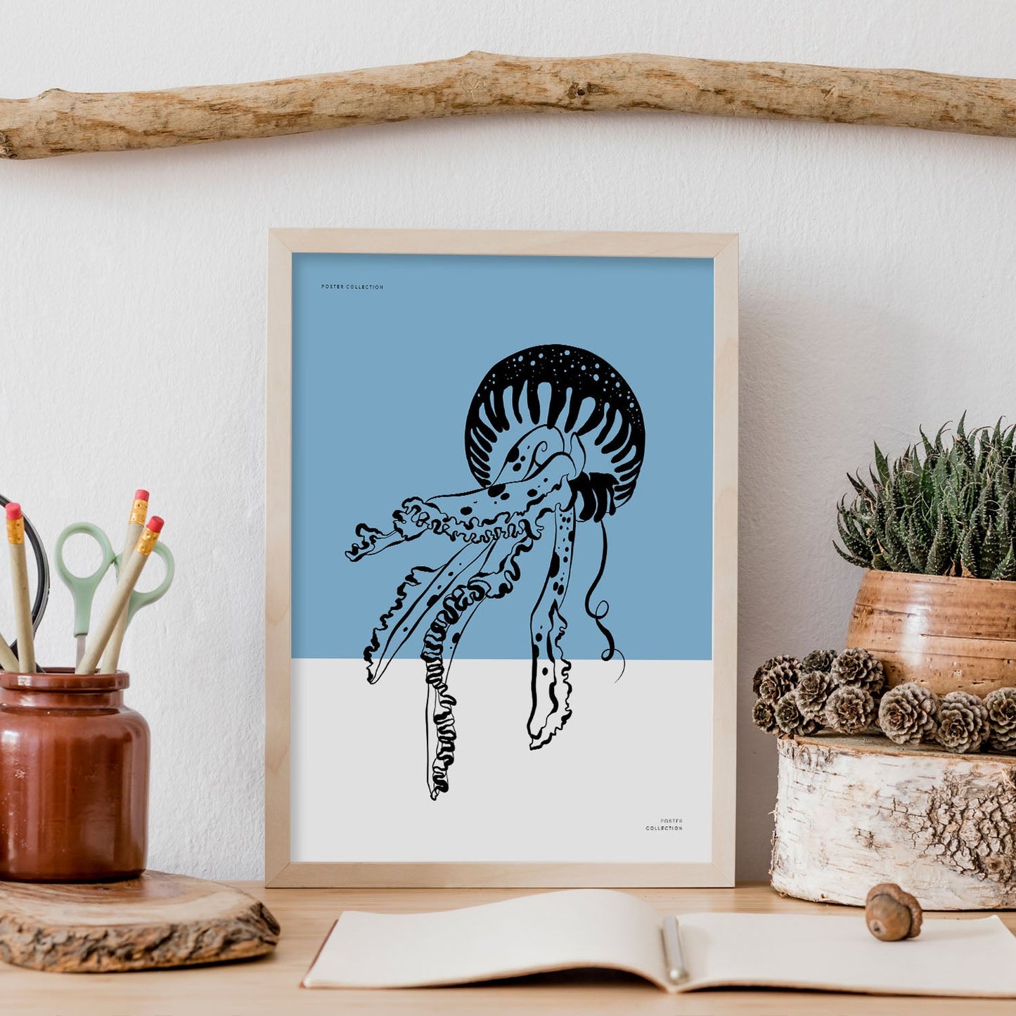 Pacific Sea Nettle Jellyfish-Artwork-Nacnic-Nacnic Estudio SL