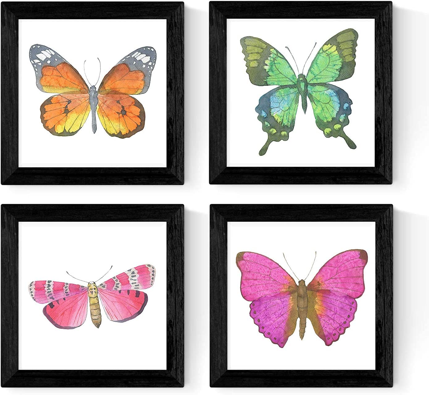 Pack de 4 láminas de Mariposas.-Artwork-Nacnic-Nacnic Estudio SL