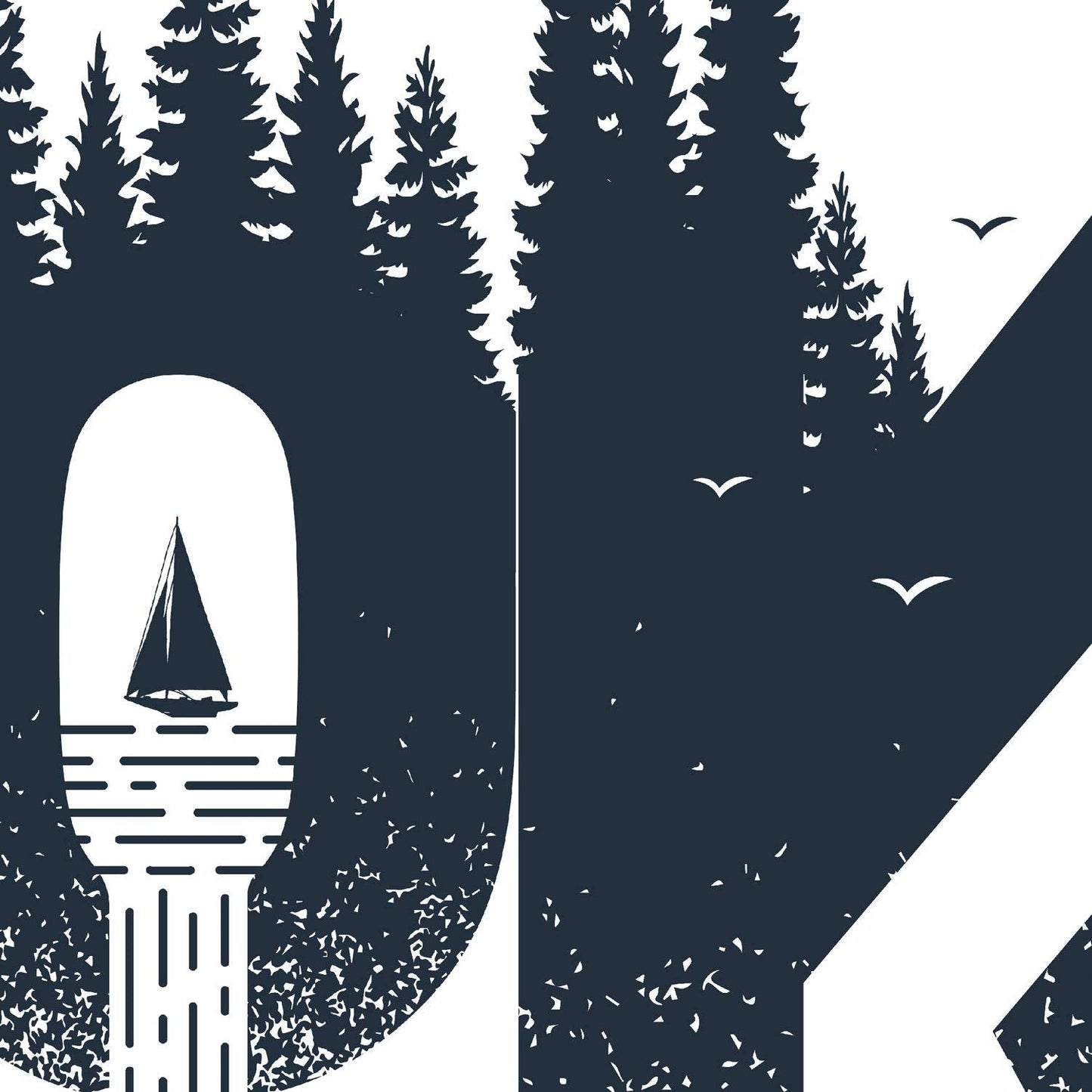 Pack de Cinco Posters con Mensajes positivos. Salvaje, Cool, Viaje, Eco, Ok.-Artwork-Nacnic-Nacnic Estudio SL