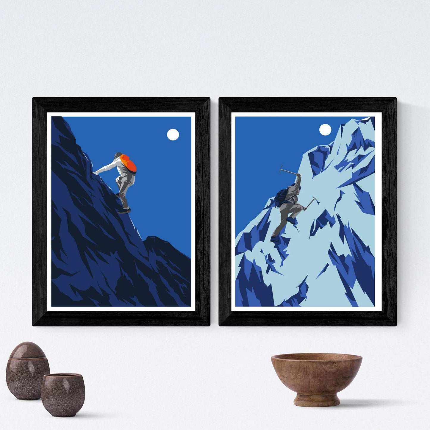 Pack de Dos láminas Escalada.-Artwork-Nacnic-Nacnic Estudio SL