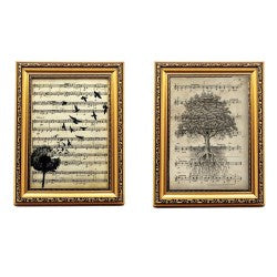Pack de dos marcos dorados con filigrana CON LAMINAS DE REGALO (13x18cm)-Nacnic-Nacnic Estudio SL