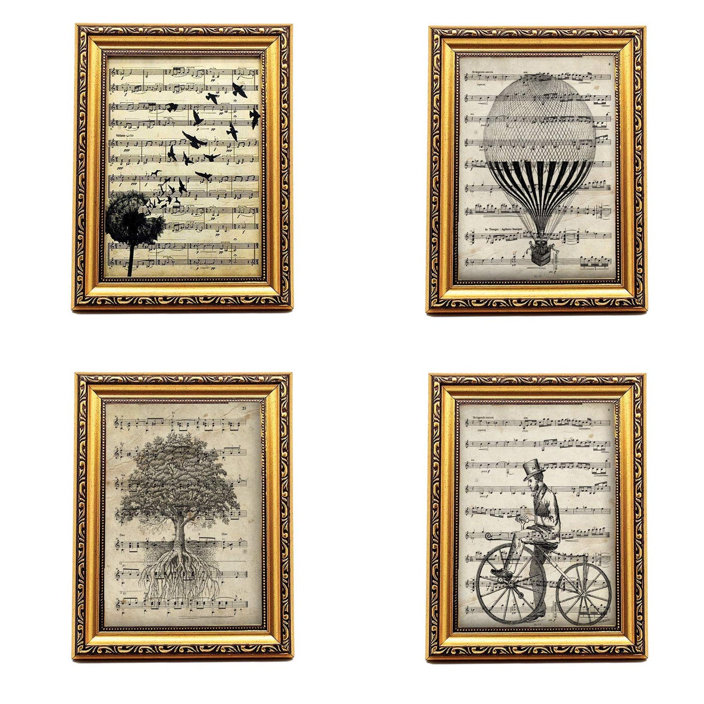 Pack de dos marcos dorados con filigrana CON LAMINAS DE REGALO (20x25cm)-Nacnic-Nacnic Estudio SL