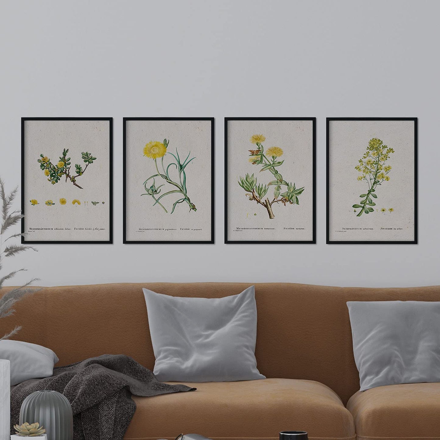 Pack de láminas Flores amarillas. Pósters con ilustraciones en acuarela de Pierre-Joseph Redouté.-Artwork-Nacnic-Nacnic Estudio SL
