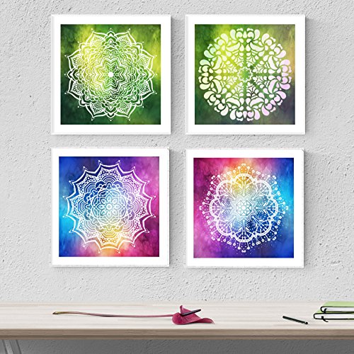 PACK de láminas para enmarcar CRECIMIENTO. Posters cuadrados con imágenes de mandalas. alta calidad-Artwork-Nacnic-Nacnic Estudio SL