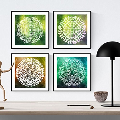 PACK de láminas para enmarcar EQUILIBRIO. Posters cuadrados con imágenes de mandalas. alta calidad-Artwork-Nacnic-Nacnic Estudio SL