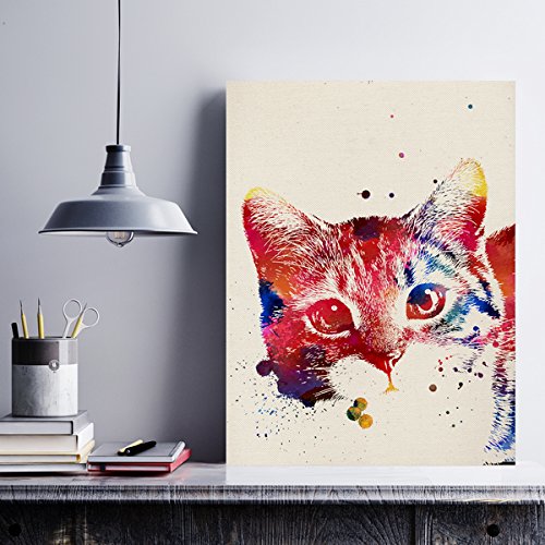 PACK de láminas para enmarcar GATOS. Posters estilo acuarela con imágenes de gatos. alta calidad-Artwork-Nacnic-Nacnic Estudio SL