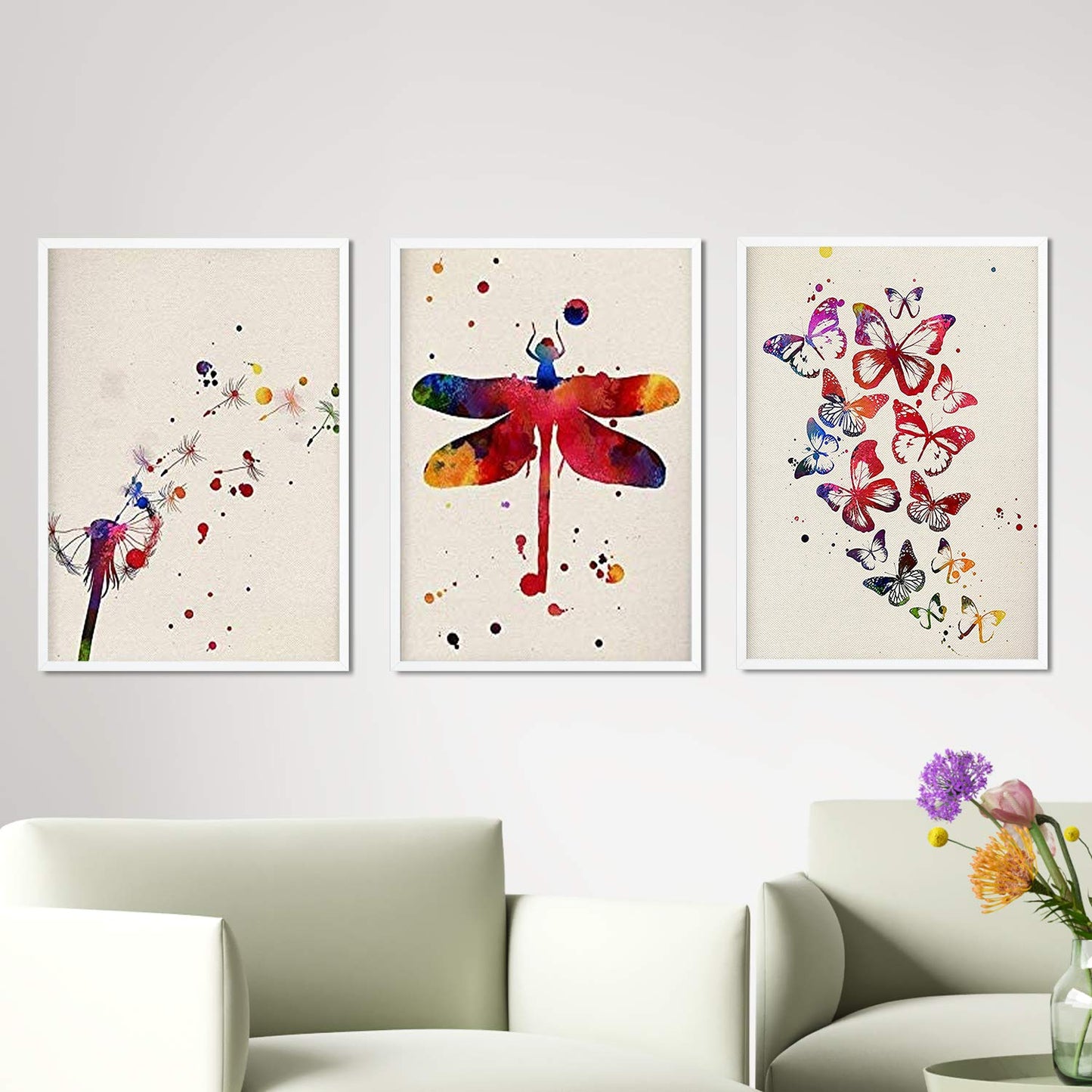Pack de láminas para enmarcar Natura. Posters Estilo Acuarela con imágenes de la Naturaleza.-Artwork-Nacnic-Nacnic Estudio SL