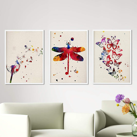 Pack de láminas para enmarcar Natura. Posters Estilo Acuarela con imágenes de la Naturaleza.-Artwork-Nacnic-Nacnic Estudio SL