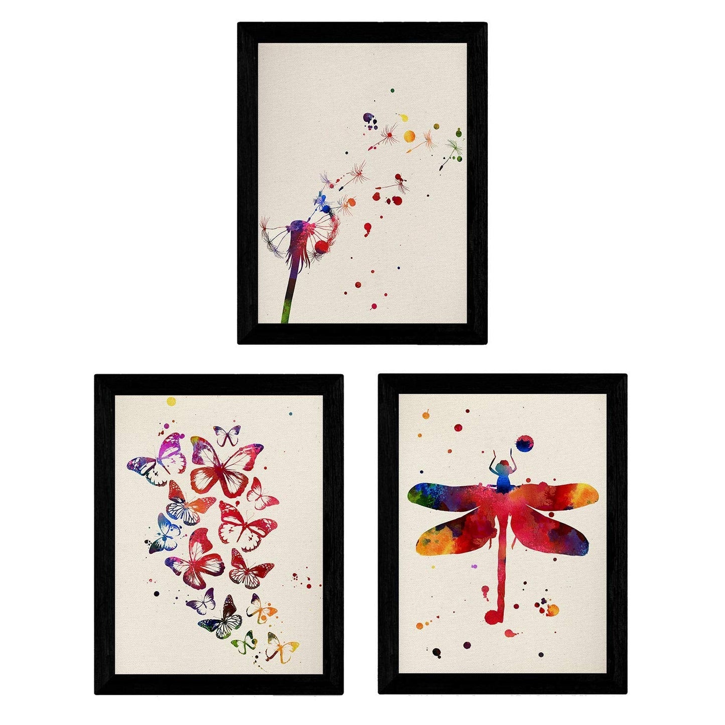- Pack de láminas para enmarcar Natura. Posters Estilo Acuarela con imágenes de la Naturaleza.-Artwork-Nacnic-Nacnic Estudio SL