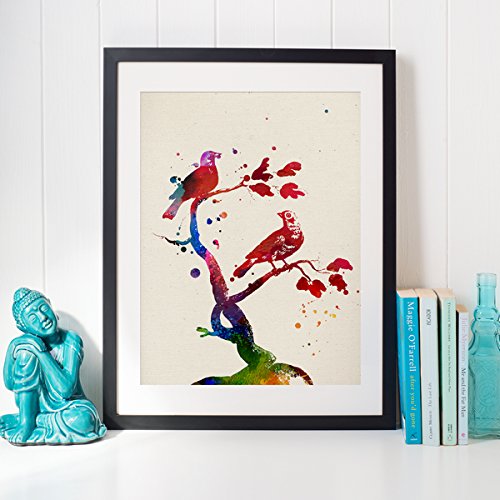 PACK de láminas para enmarcar PAJAROS. Posters estilo acuarela con imágenes de animales. alta calidad-Artwork-Nacnic-Nacnic Estudio SL