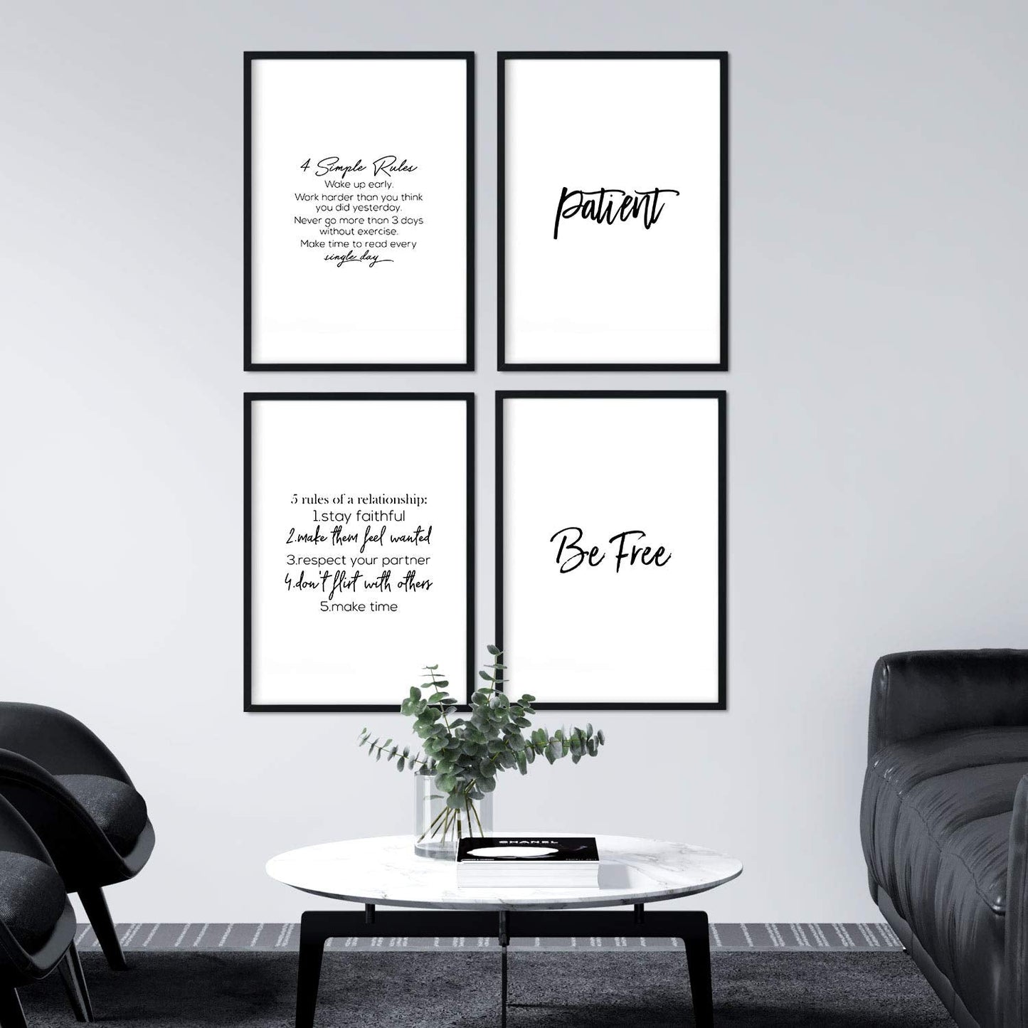 Pack de posters con frases inspiracionales. Set de láminas de decoración con palabras y frases motivadoras y llenas de energia.-Artwork-Nacnic-Nacnic Estudio SL