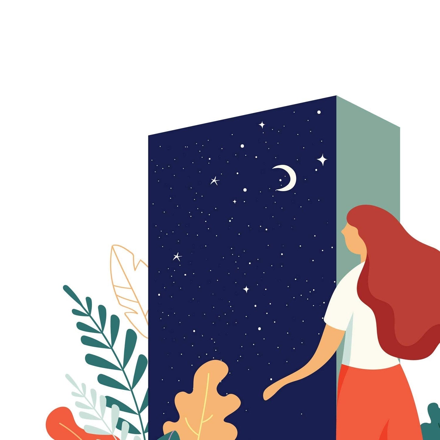 Pack de posters con ilustracion de mujeres en la noche. Mujer con estrellas.-Artwork-Nacnic-Nacnic Estudio SL