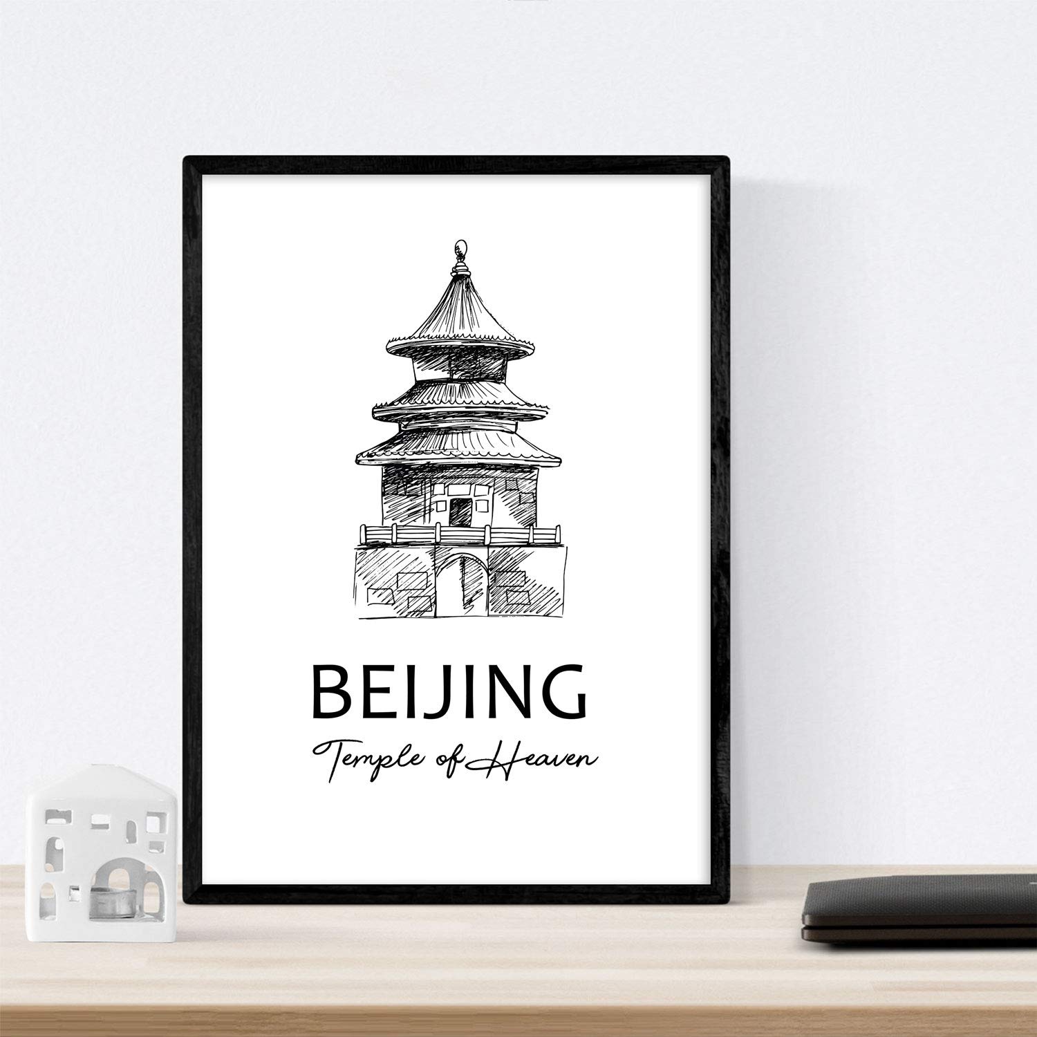 Pack de posters de Beijing - Templo del cielo. Láminas con monumentos de ciudades.-Artwork-Nacnic-Nacnic Estudio SL