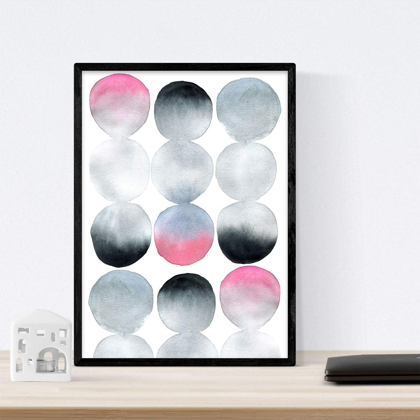 Pack de posters de Colores acuarela circulos. Láminas coloridas con diseño nórdico.-Artwork-Nacnic-Nacnic Estudio SL
