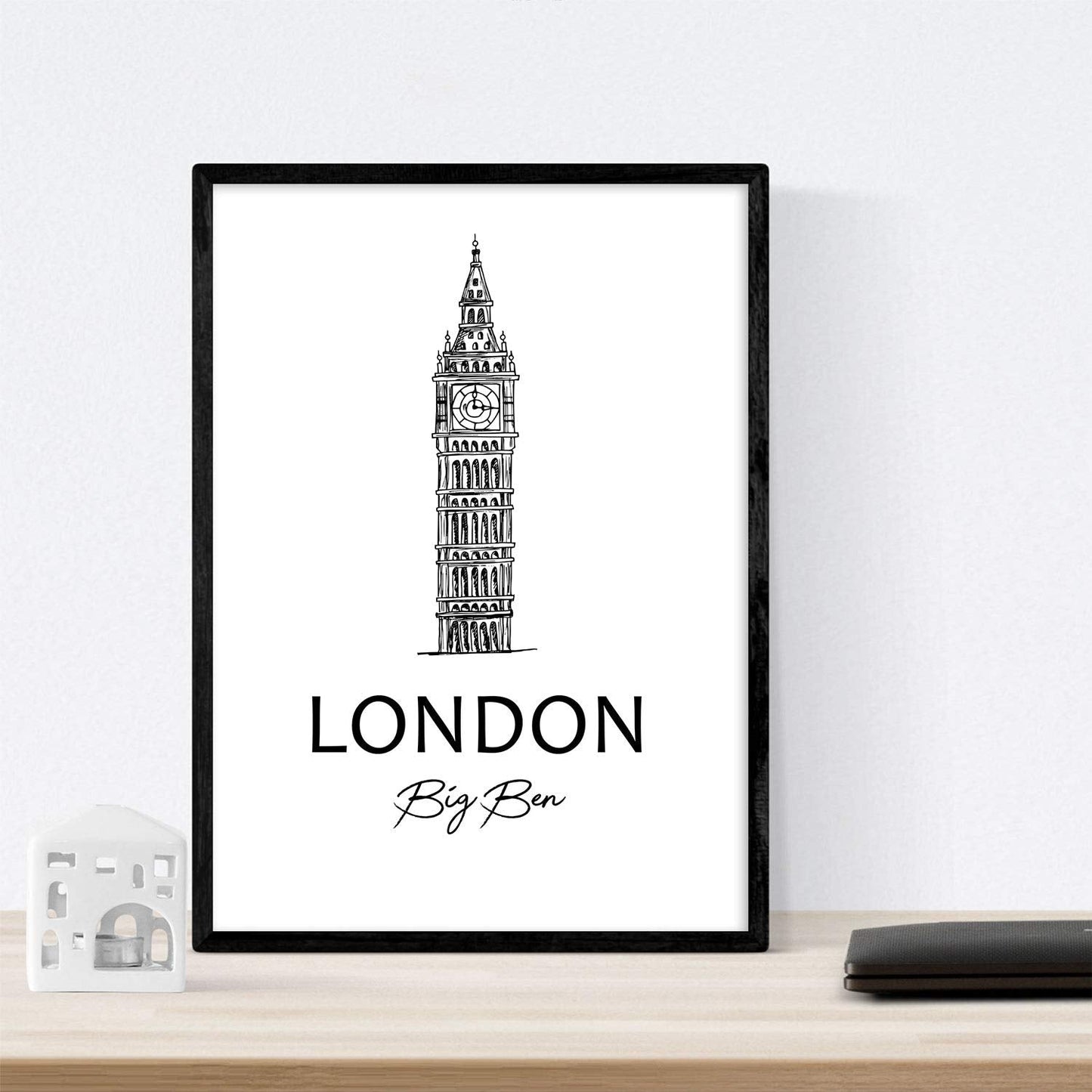 Pack de posters de Londres - Big Ben. Láminas con monumentos de ciudades.-Artwork-Nacnic-Nacnic Estudio SL