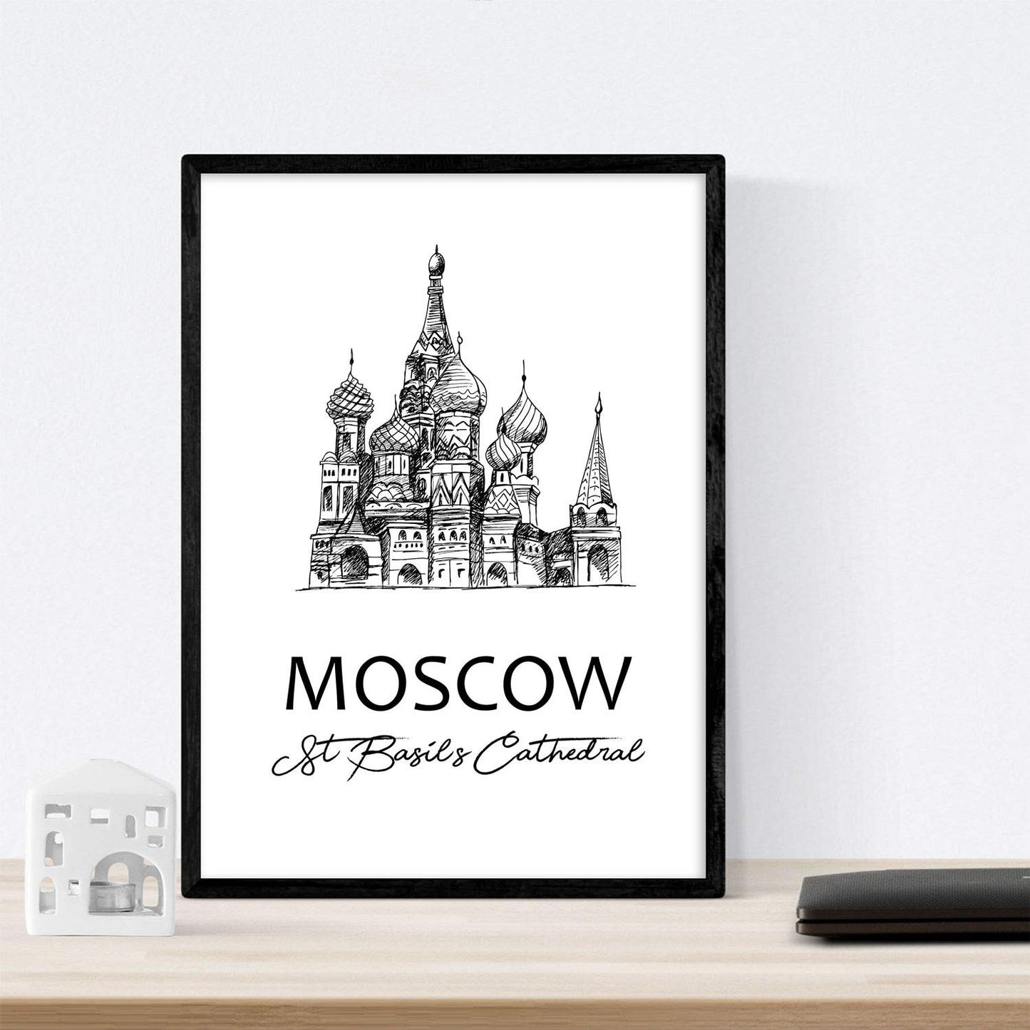 Pack de posters de Moscú - Catedral de San Basilio. Láminas con monumentos de ciudades.-Artwork-Nacnic-Nacnic Estudio SL