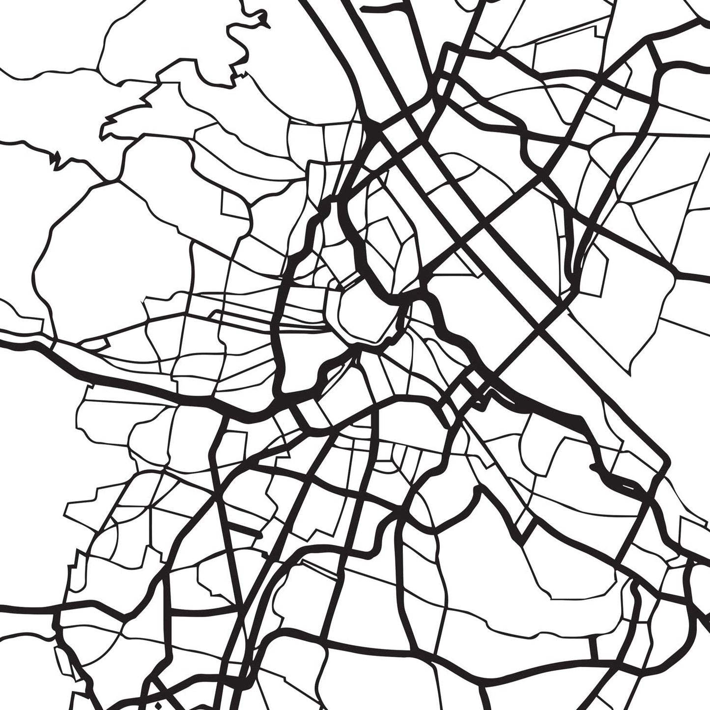 Pack de posters de paises y monumentos. Austria y viena mapa de ciudad.-Artwork-Nacnic-Nacnic Estudio SL