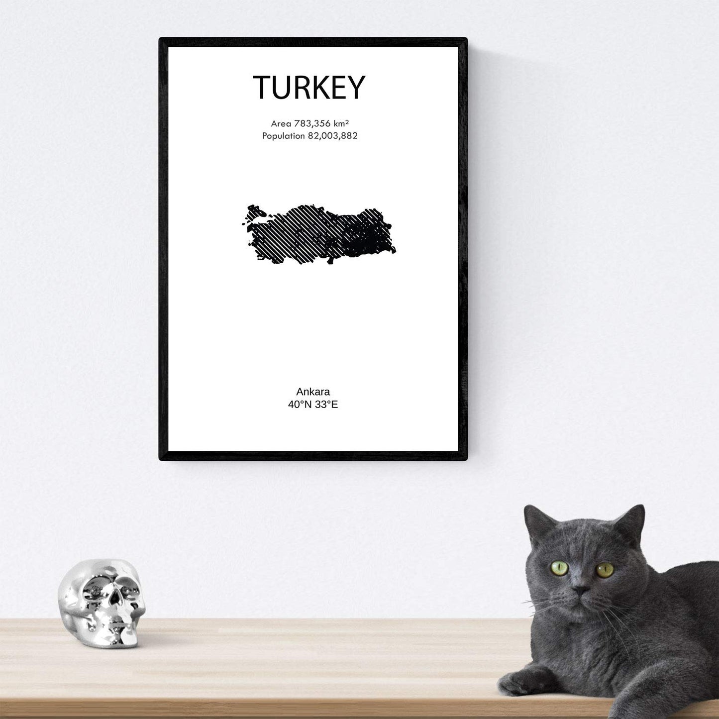 Pack de posters de paises y monumentos. Mapa ciudad Estambul, monumento Galata tower y mapa Turquia.-Artwork-Nacnic-Nacnic Estudio SL