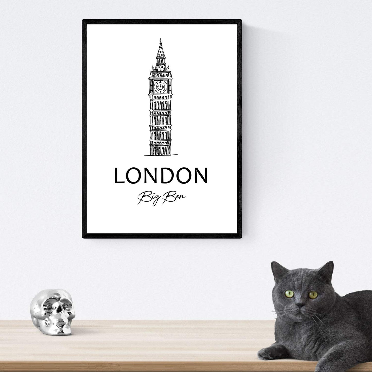 Pack de posters de paises y monumentos. Mapa ciudad Londres United Kingdom y monumentos A.-Artwork-Nacnic-Nacnic Estudio SL