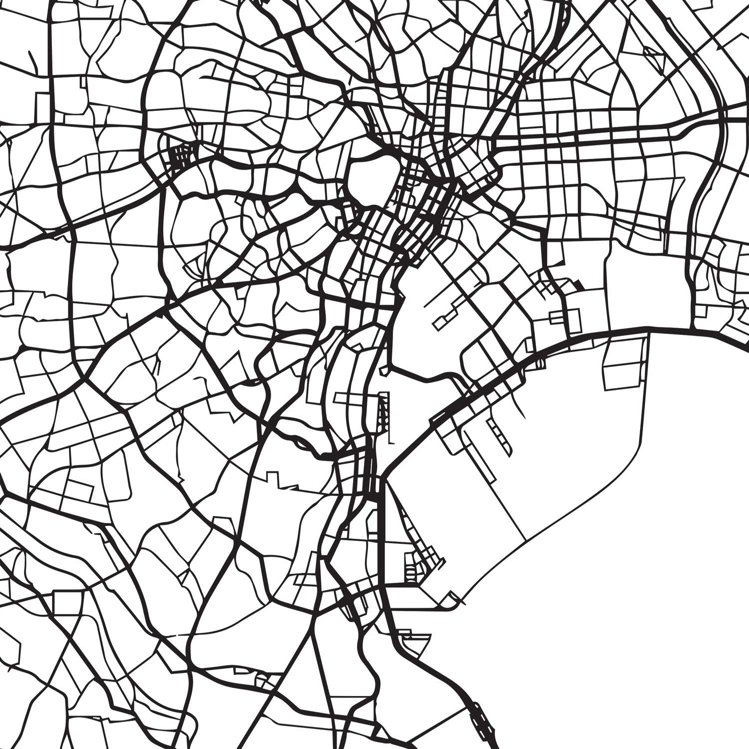 Pack de posters de paises y monumentos. Mapa cuidad Tokio, monumento monte Fuji y mapa Japon.-Artwork-Nacnic-Nacnic Estudio SL