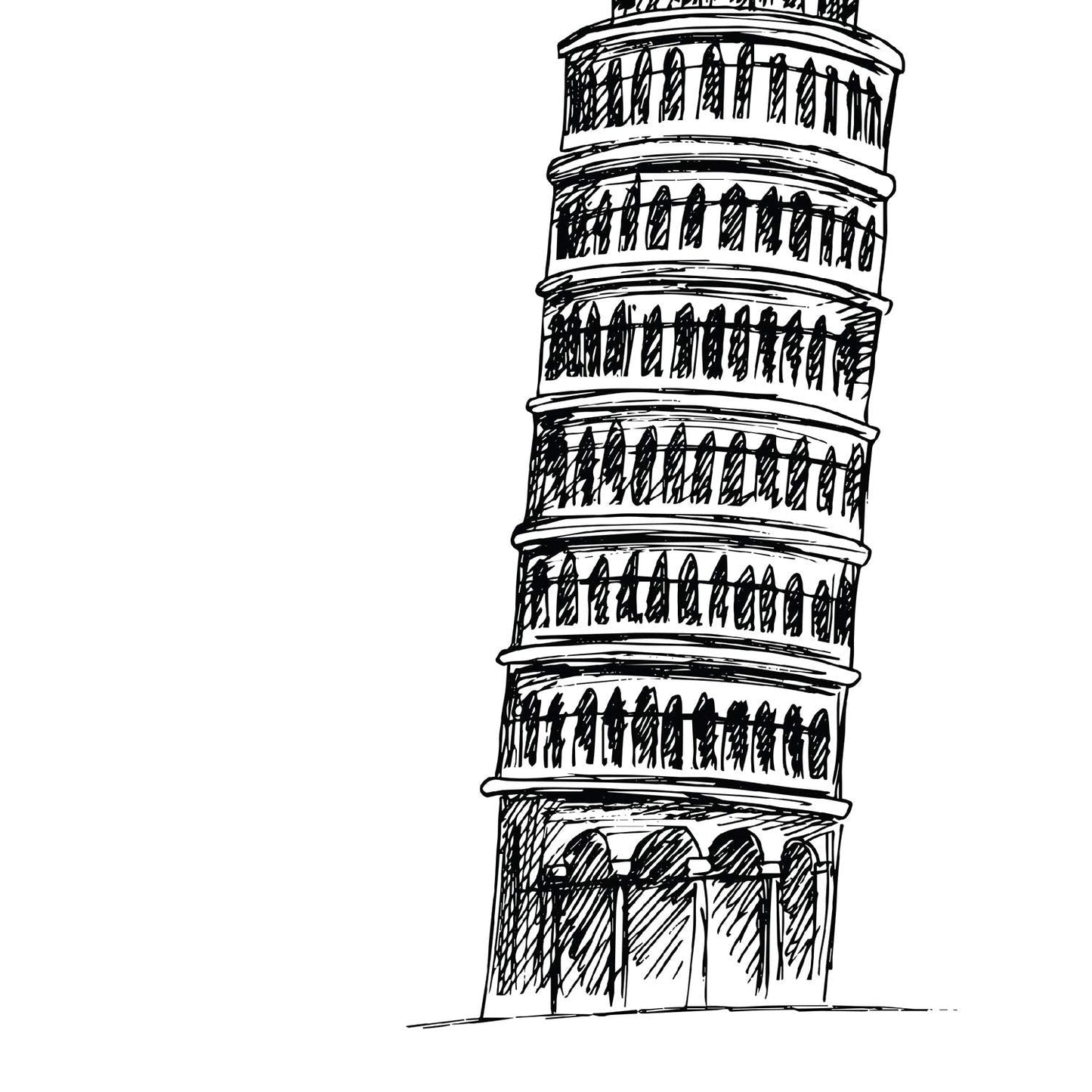 Pack de posters de paises y monumentos. Mapa Italia y monumentos torre de Pisa.-Artwork-Nacnic-Nacnic Estudio SL