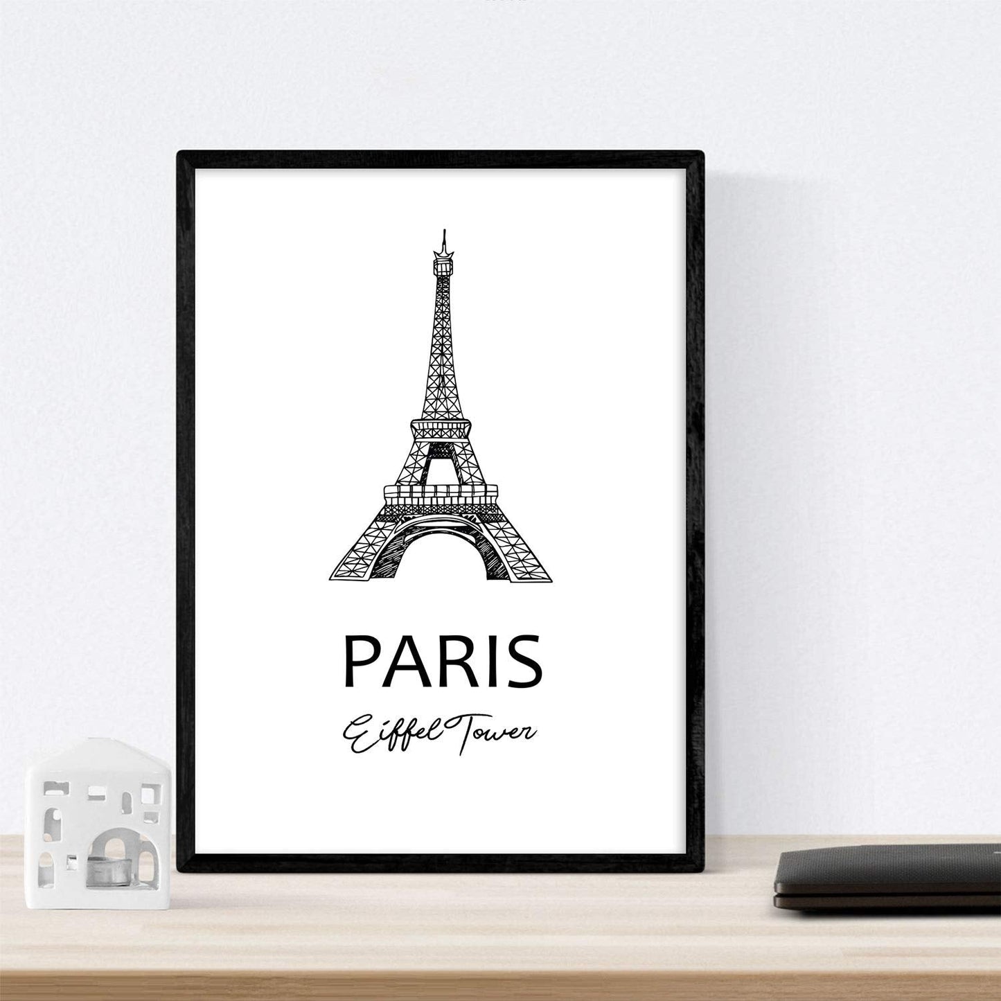 Pack de posters de Paris - Torre Eiffel. Láminas con monumentos de ciudades.-Artwork-Nacnic-Nacnic Estudio SL