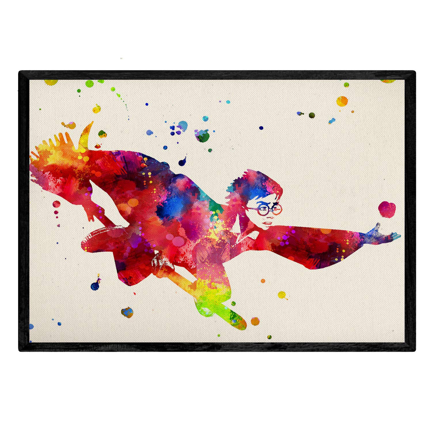 Pack de posters para enmarcar "Harry Potter". Poster estilo acuarela. Lamina con imágenes de la película "Harry Potter". Papel 250 gr Xerox.-Artwork-Nacnic-Nacnic Estudio SL