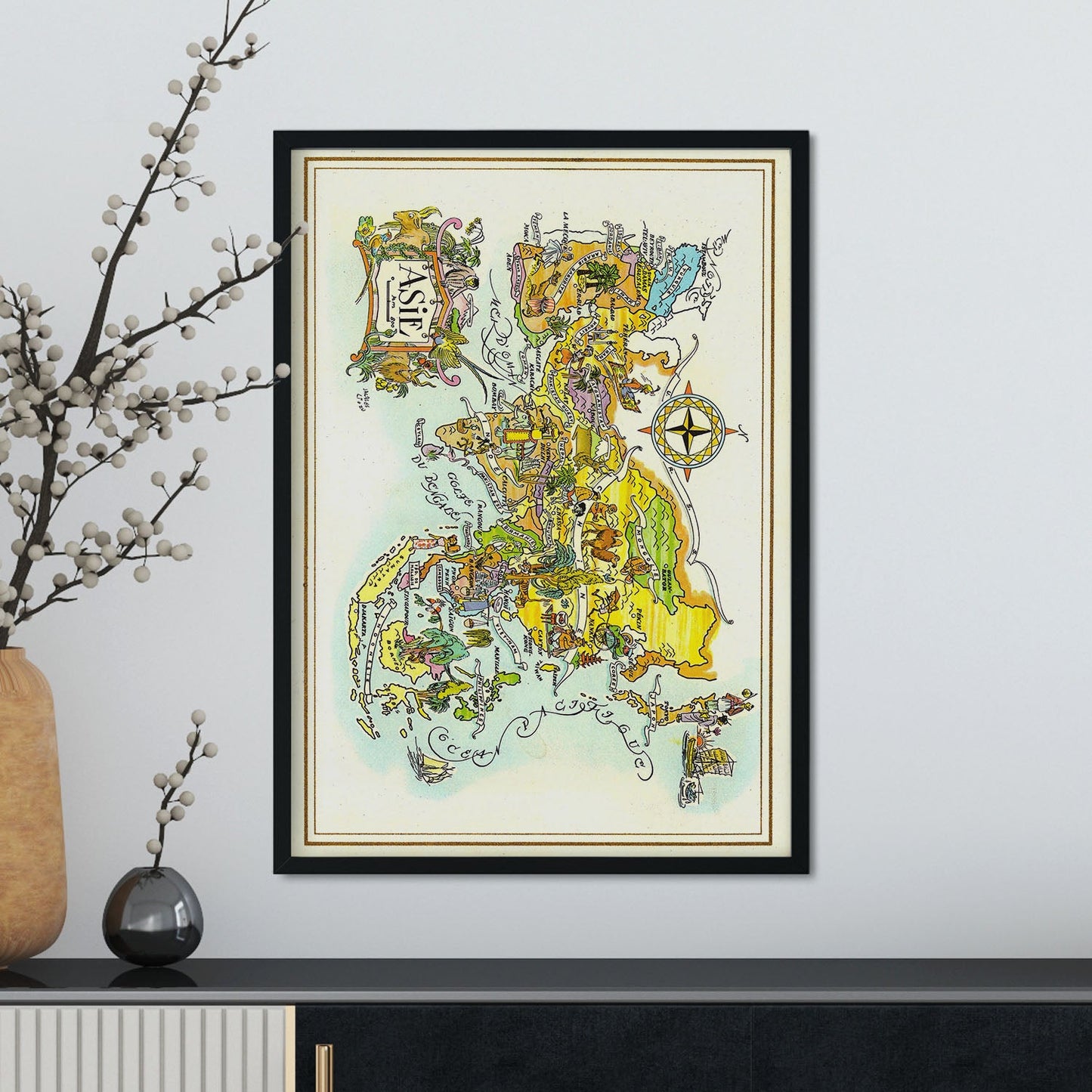 Pan-Am-Menu_map-Asia-1951-Artwork-Nacnic-Nacnic Estudio SL