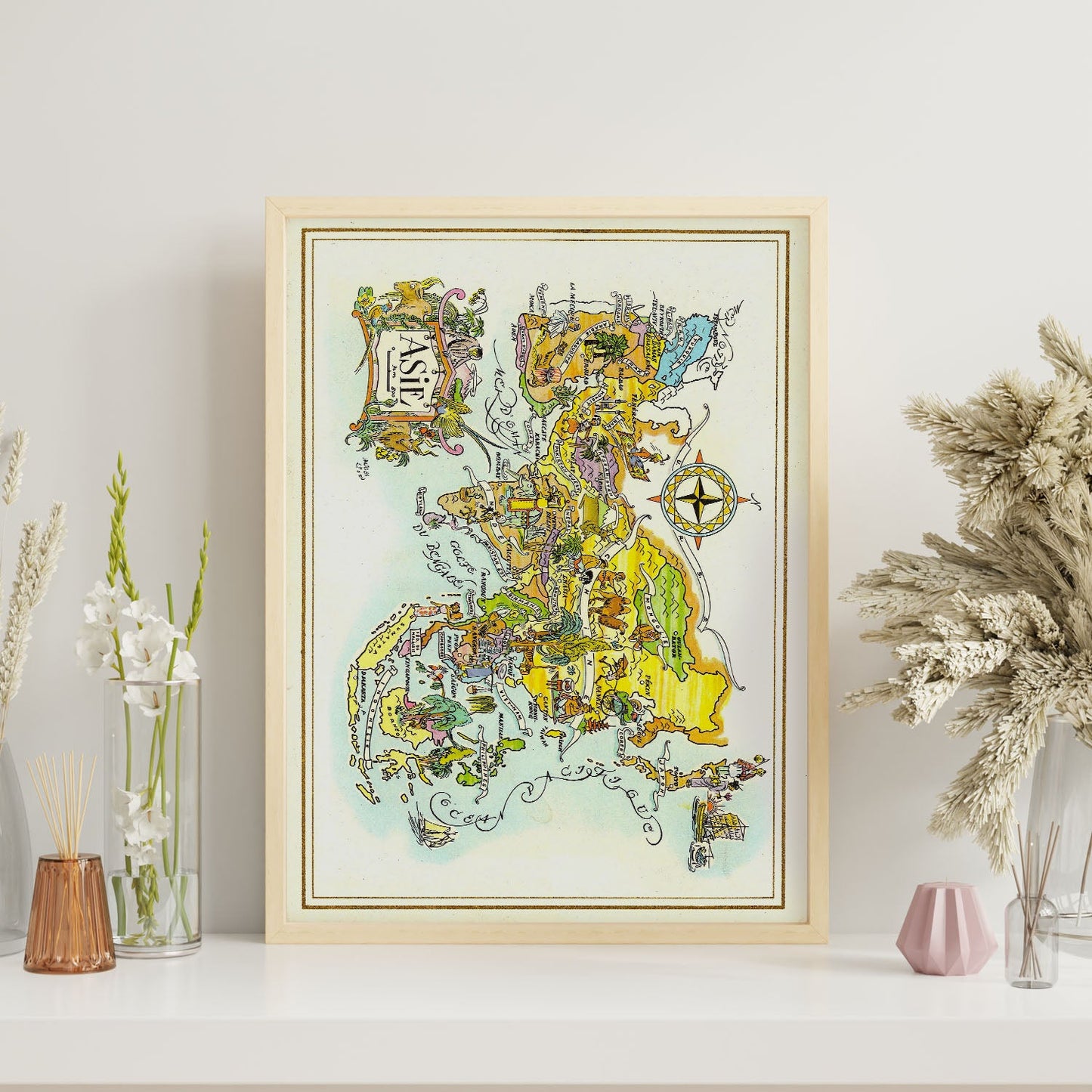 Pan-Am-Menu_map-Asia-1951-Artwork-Nacnic-Nacnic Estudio SL