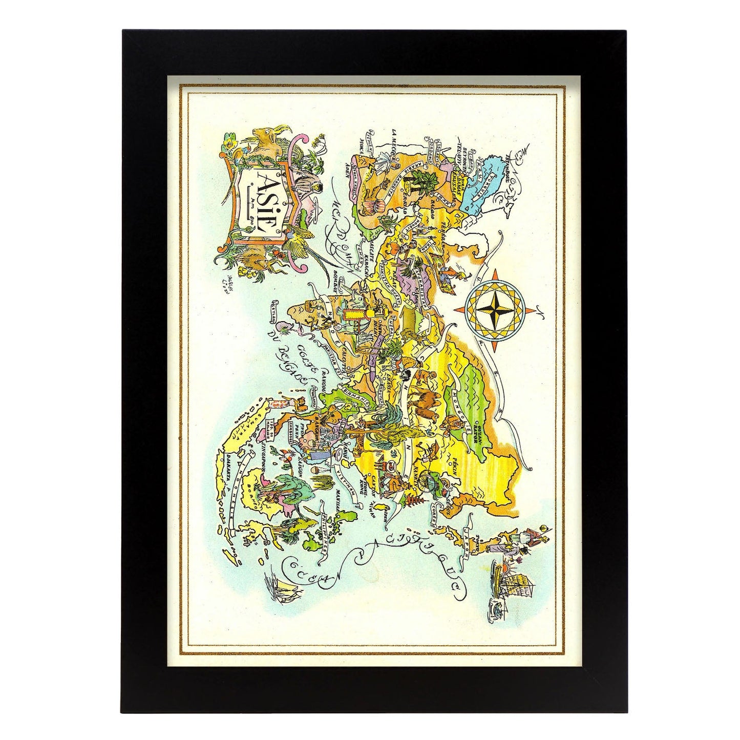 Pan-Am-Menu_map-Asia-1951-Artwork-Nacnic-A4-Sin marco-Nacnic Estudio SL