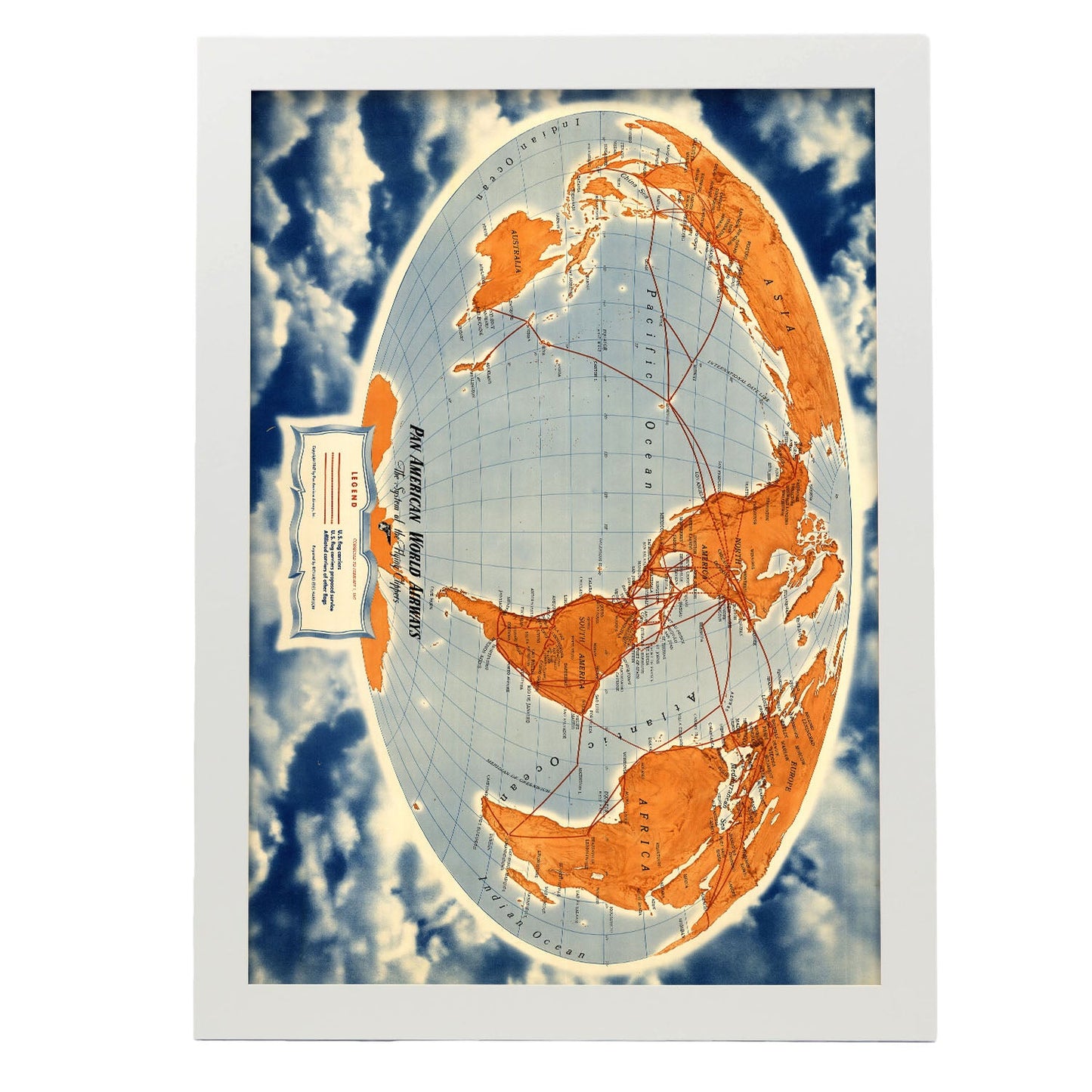 Pan-Am-world-routes-poster-Artwork-Nacnic-A3-Marco Blanco-Nacnic Estudio SL