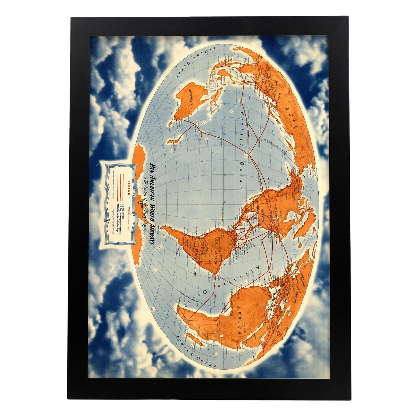 Pan-Am-world-routes-poster-Artwork-Nacnic-A3-Sin marco-Nacnic Estudio SL