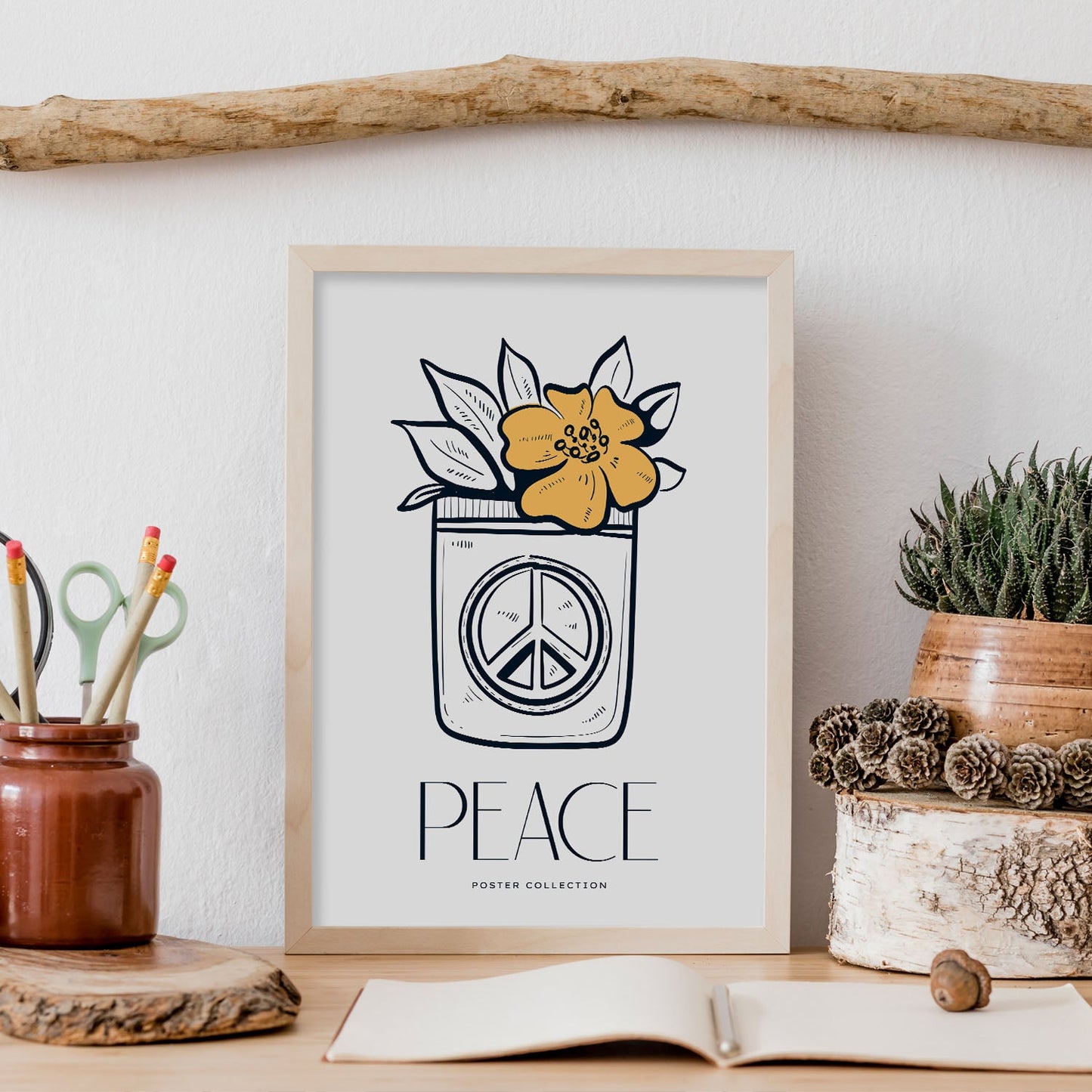 Peace flower-Artwork-Nacnic-Nacnic Estudio SL