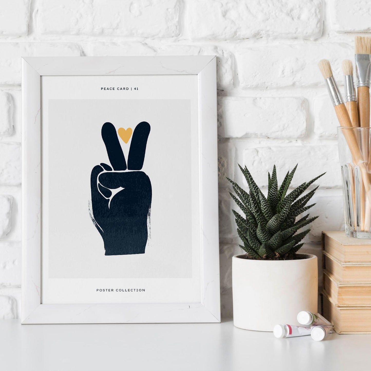 Peace Hand-Artwork-Nacnic-Nacnic Estudio SL
