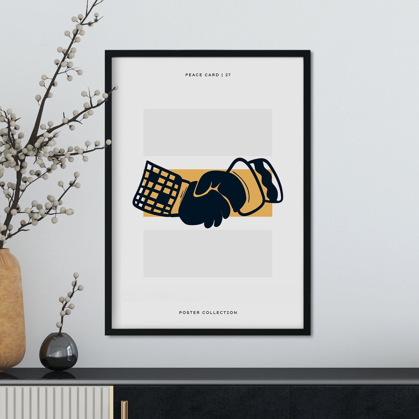Peace hand shake-Artwork-Nacnic-Nacnic Estudio SL