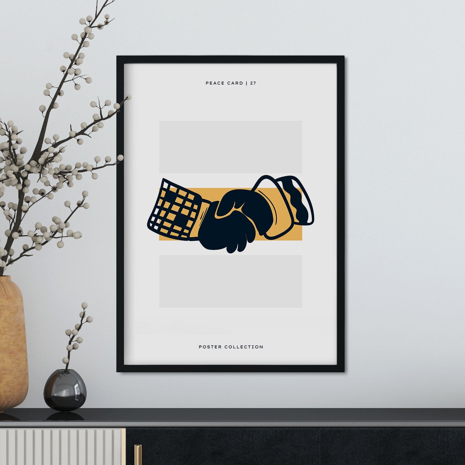 Peace hand shake-Artwork-Nacnic-Nacnic Estudio SL