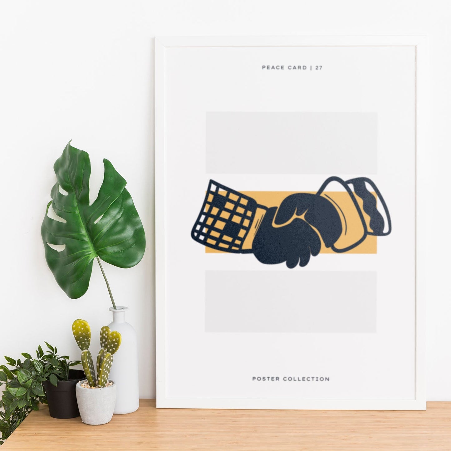 Peace hand shake-Artwork-Nacnic-Nacnic Estudio SL