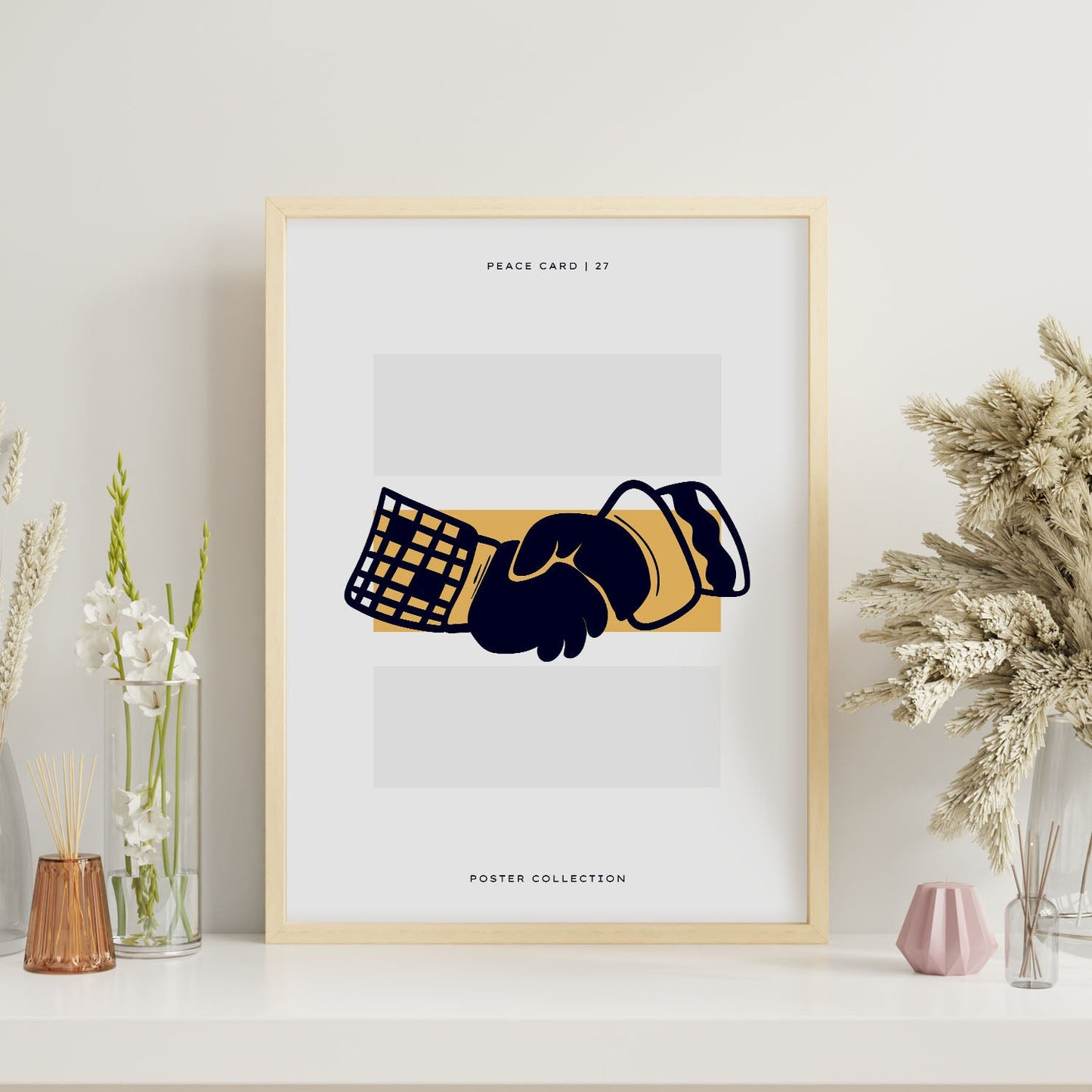 Peace hand shake-Artwork-Nacnic-Nacnic Estudio SL