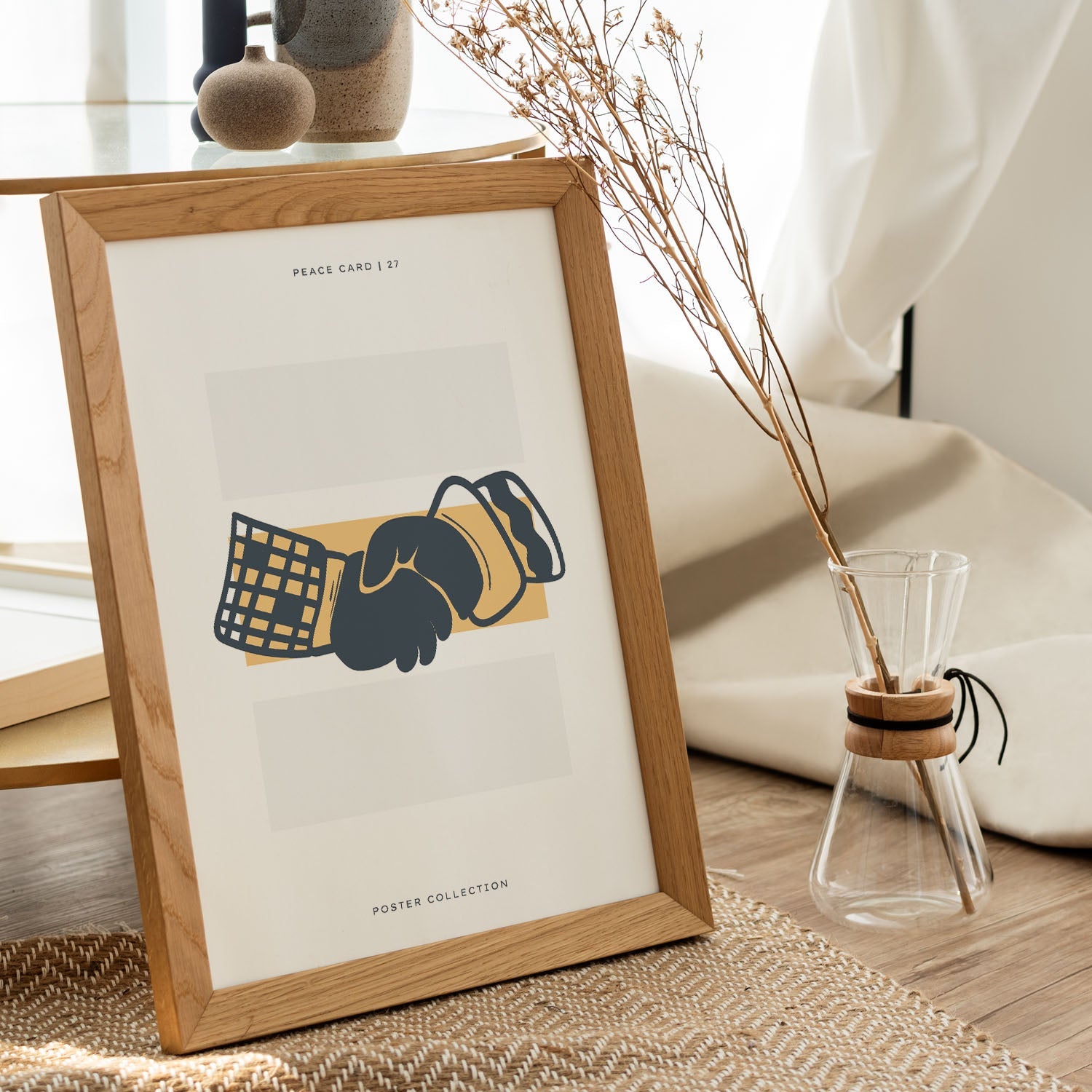 Peace hand shake-Artwork-Nacnic-Nacnic Estudio SL