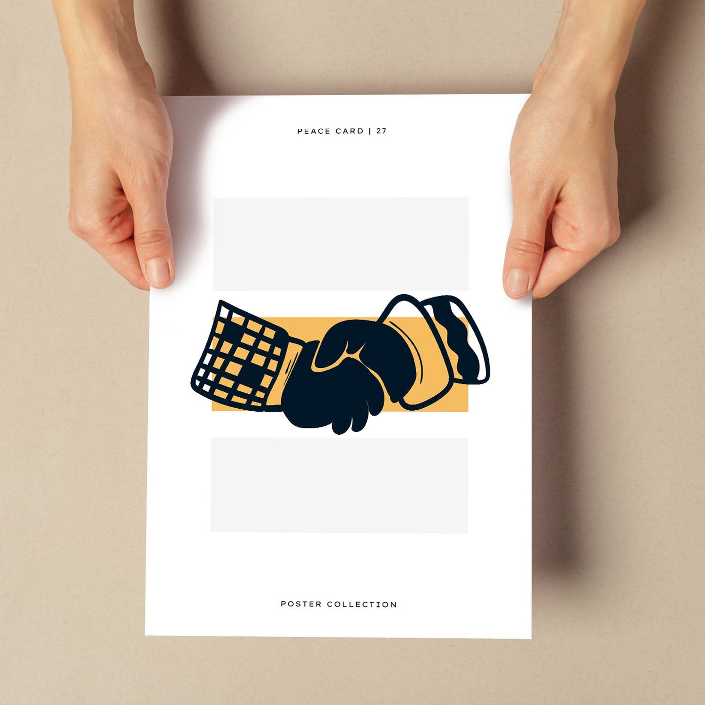 Peace hand shake-Artwork-Nacnic-Nacnic Estudio SL