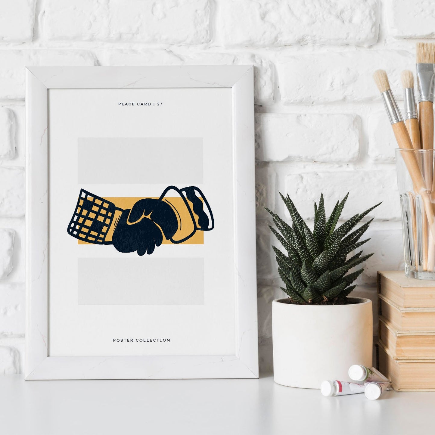 Peace hand shake-Artwork-Nacnic-Nacnic Estudio SL