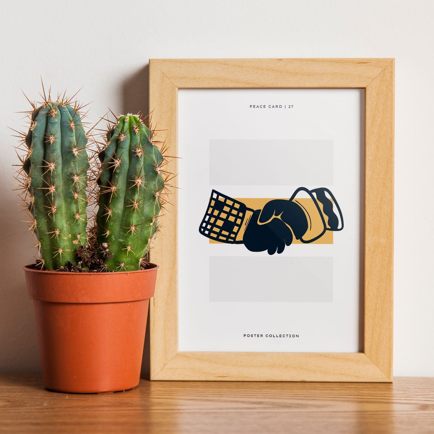 Peace hand shake-Artwork-Nacnic-Nacnic Estudio SL
