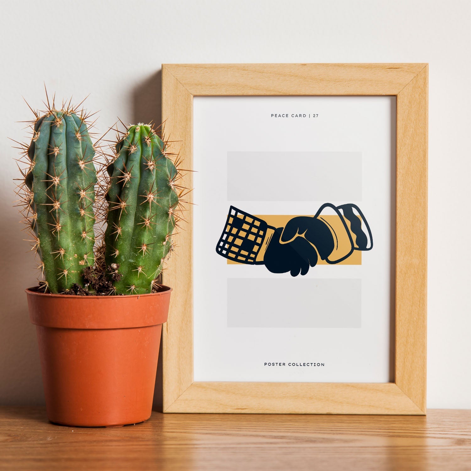 Peace hand shake-Artwork-Nacnic-Nacnic Estudio SL
