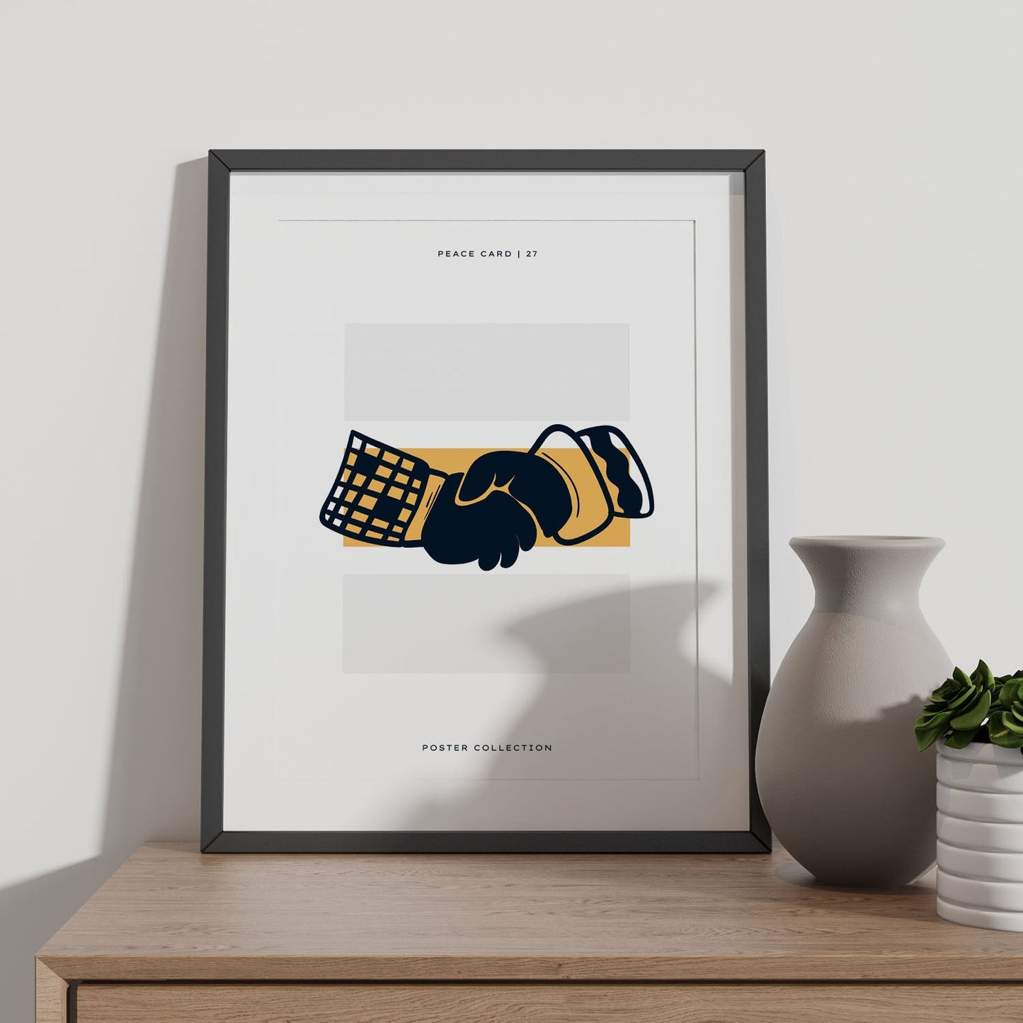 Peace hand shake-Artwork-Nacnic-Nacnic Estudio SL