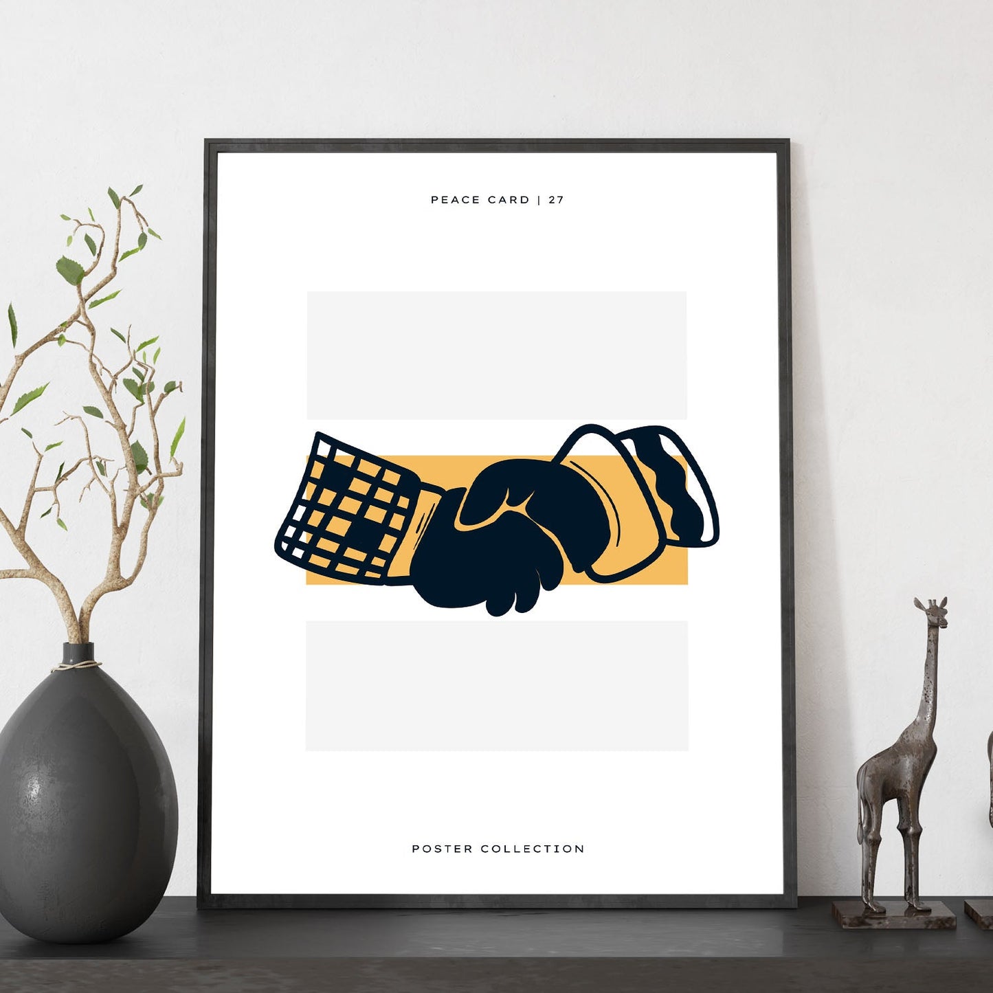 Peace hand shake-Artwork-Nacnic-Nacnic Estudio SL