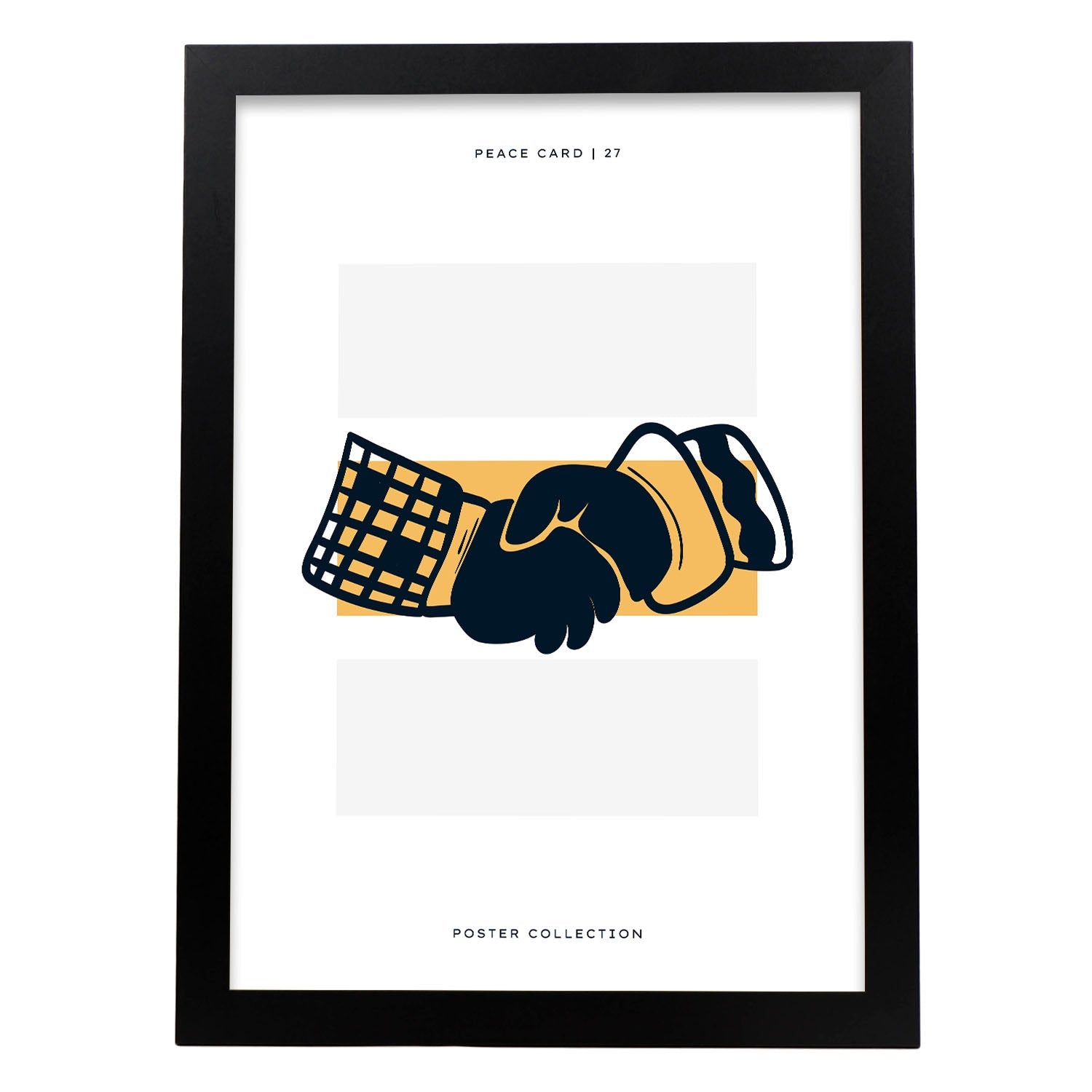Peace hand shake-Artwork-Nacnic-A3-Sin marco-Nacnic Estudio SL
